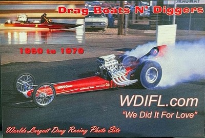 ''VRHTF NHRA VERY COOL VINTAGE ''WE DID FOR LOVE'' WDIFL.COM  5.5 X 8.5'' HAND OUT