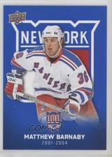 2025 Upper Deck New York Rangers Centennial Box Set Blue Matthew Barnaby #59 2vh