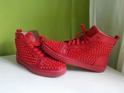 Designer Spike Studded Sneaker French Style Hellraiser Punk gay red sole 44 9 10 - Bild 1 von 4