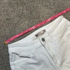 So White Denim Shorts Women 3 White High Rise Curvy Midi Distressed Cuffed — photo 5