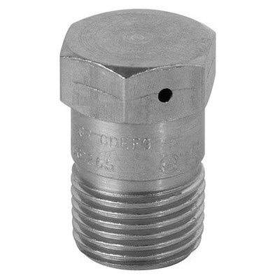 Appleton Electric Ecdb50hp Haz Loc Drain, 1/2 In, Threaded, Stainless Steel,