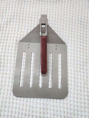 Extra Big Stainless Steel Spatula with Wood Handle - Kitchen Cooking Tool