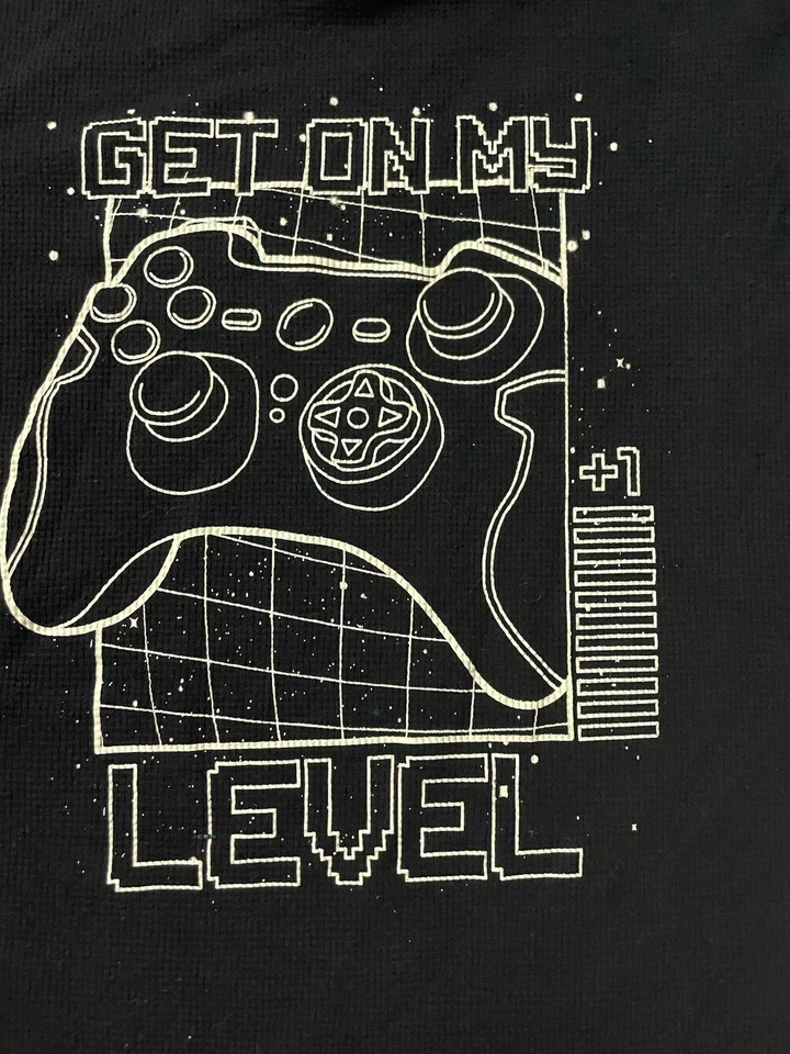 Camisa Epic Threads XL Manga Larga Gamer Get On My Level Estampado Gráfico  Foto 4 de 4