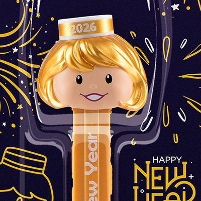 #ad #ad IN STOCK SHIPS FROM USA European Carded New Year 2026 Gold PEZ Presenter Girl $39.99