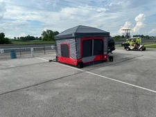 E-Z UP camping cube red