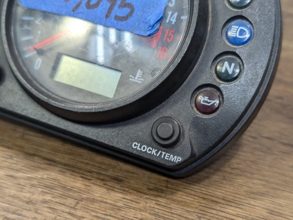 Conjunto velocímetro velocímetro Kawasaki ZX6R ZZR600 ZX9R ZX900 2000-2008 Foto 4 de 4