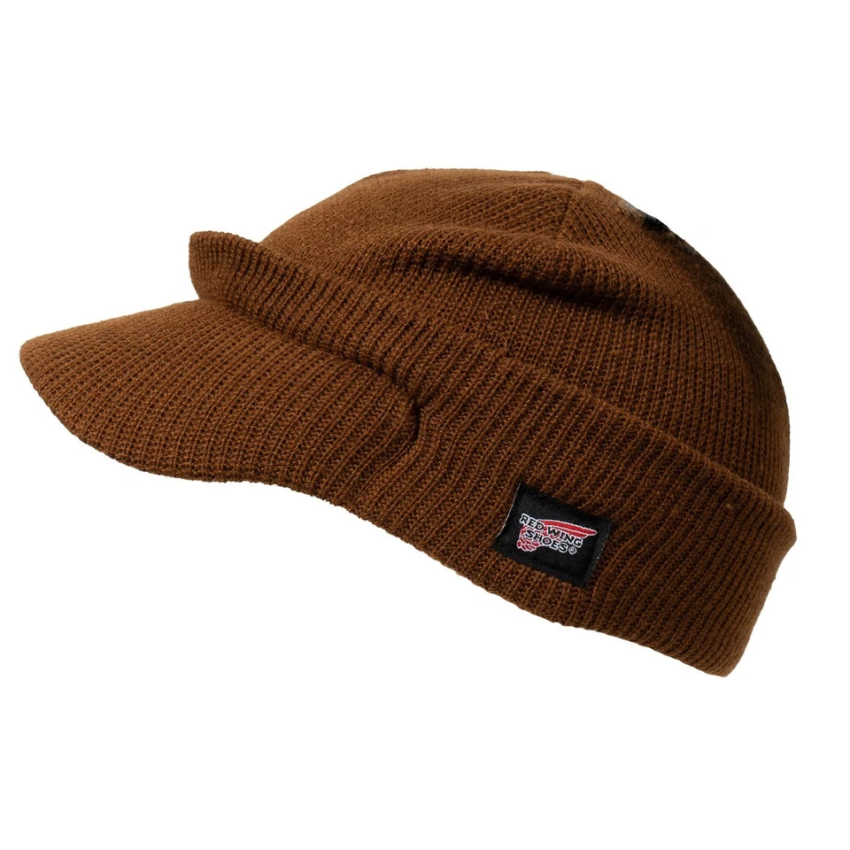 Original US Army Red Wing Shoes Jeep Cap - Dark Coyote- Genuine Military Surplus - Image 3 of 4