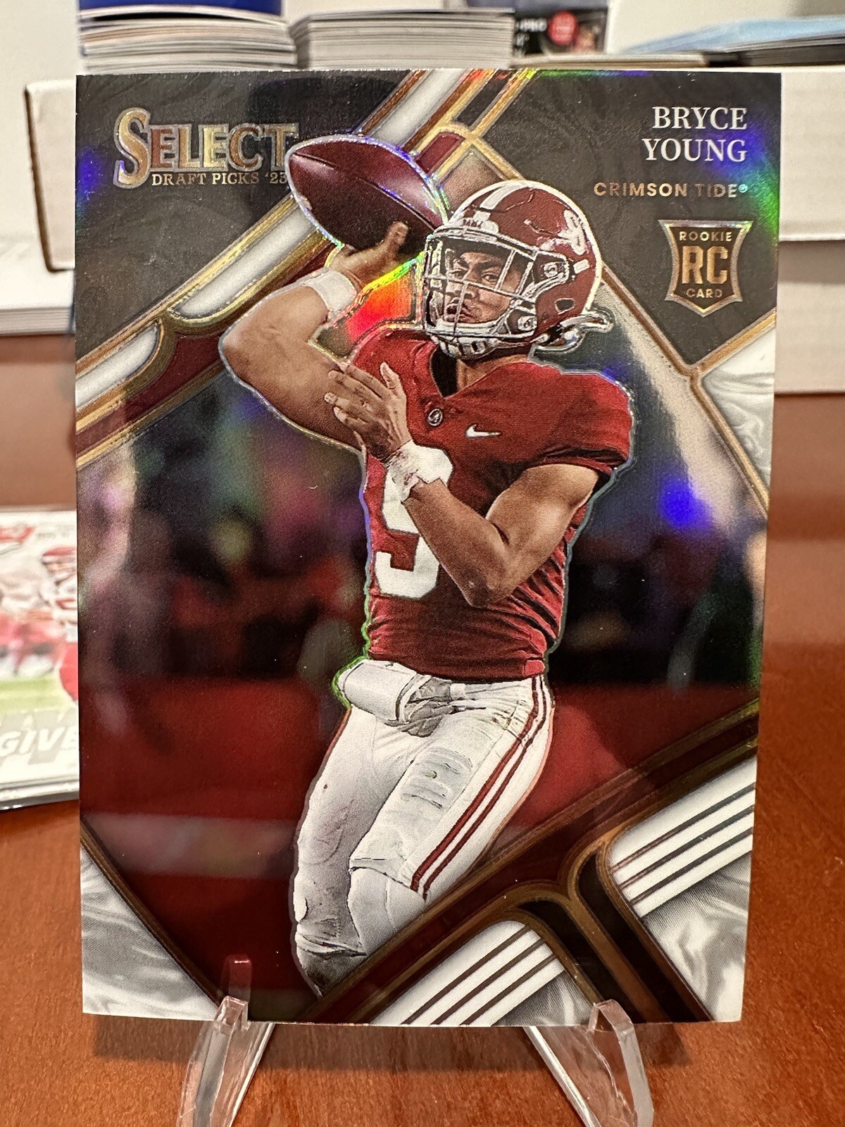 2023 Select Draft Picks- Bryce Young White Field Level Silver Prizm Rookie 18/35