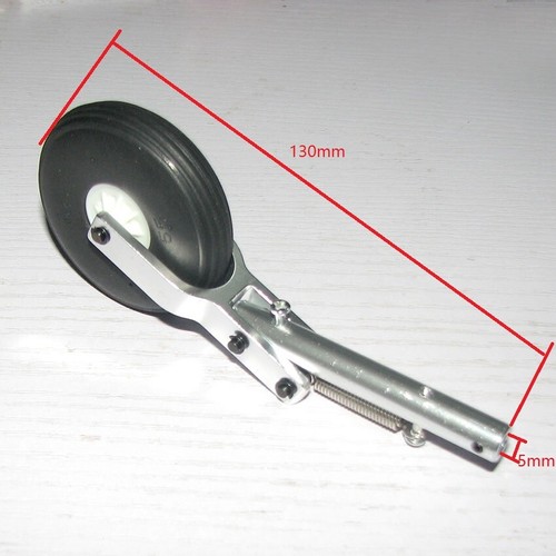 130mm Alum Offset Oleo Struts Landing Gear 5mm Recording with PU Tire Ø55*15mm - Picture 10 of 12
