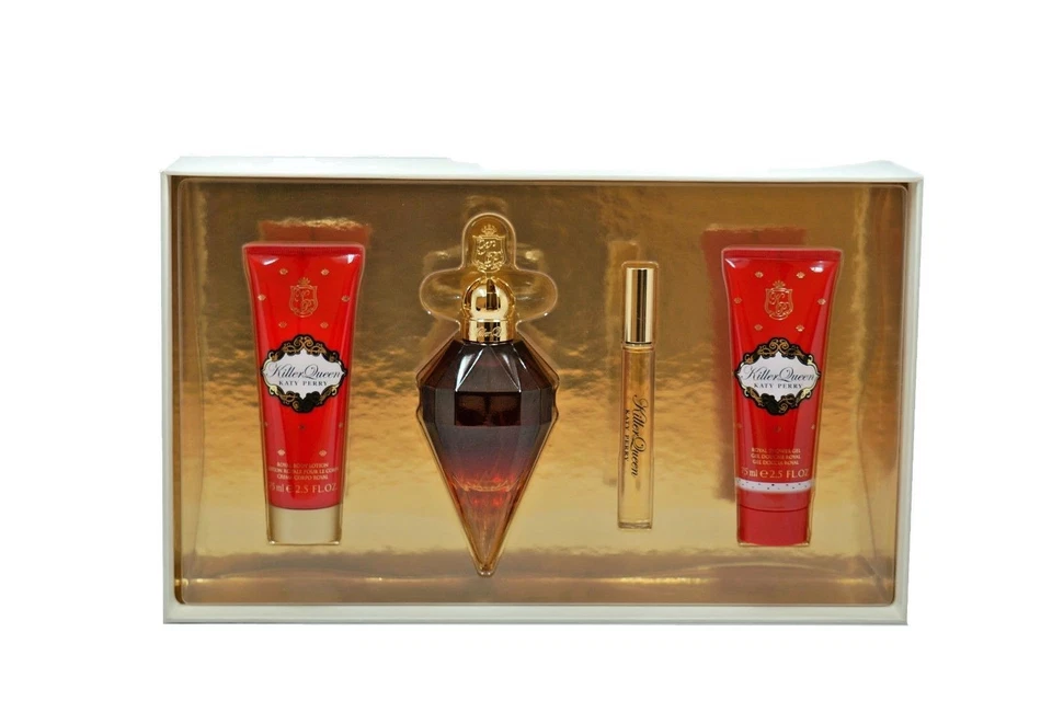 KILLER QUEEN KATY PERRY SET DE REGALO DE 4 PIEZAS EAU DE PARFUM SPRAY 100 ML NUEVO EN CAJA-8933PL1P Foto 2 de 2