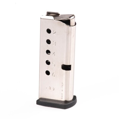 NORTH AMERICAN ARMS GUARDIAN 6RD 32ACP STAINLESS FLAT MAGAZINE (NOR32 ...