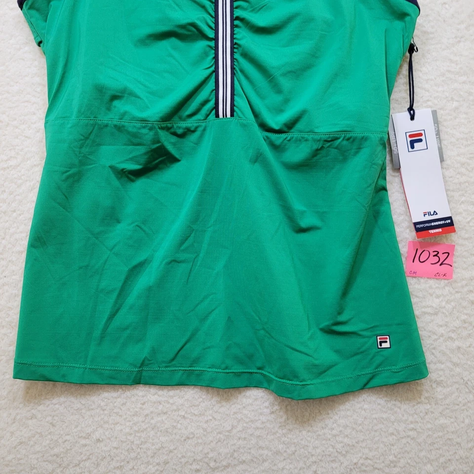 Regata Fila Feminina XL Heritage Racerback 50 +Proteção UV Sutiã Embutido Novo com etiquetas - Imagem 2 de 4