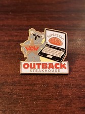 Outback Steakhouse Koala Bloomin’ Onion Superstar Laptop Lapel Hat Pin