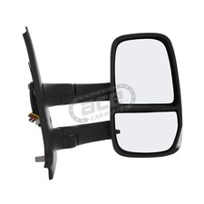 Specchietto retrovisore elettrico braccio lungo ala per Iveco Daily 2006-2014 nero destro