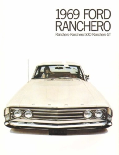 Ford Ranchero 1969, Ranchero 500 y Ranchero GT plegable folleto de ventas 69 - Imagen 1 de 1