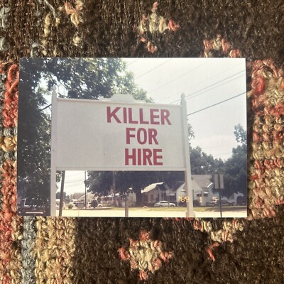 Vintage Photo Snapshot Morbid  Prank  killer For Hire  Horror