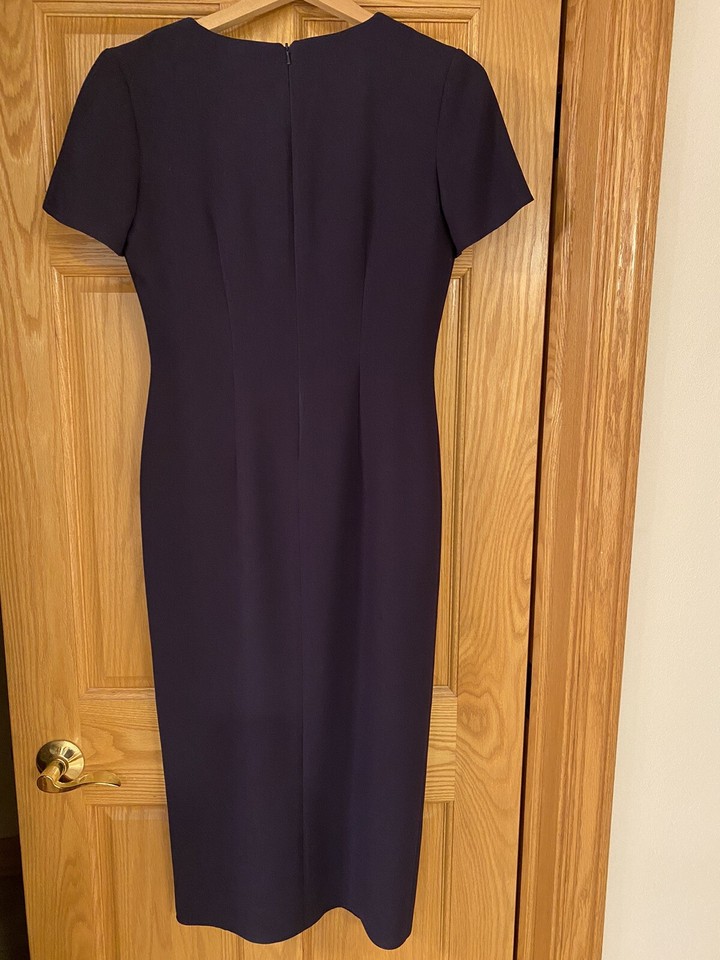 Made in England Womens Sz. UK 10 (US Sz. 6) FullyLined PECHE Navy Blue