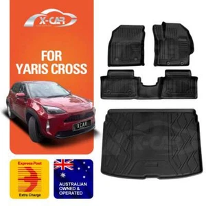 Floor Mats Boot Liner for Toyota Yaris Cross 2020+ Heavy Duty Cargo Car Trunk