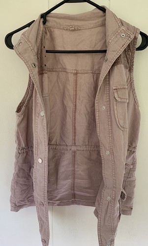 maurices pink vest size medium, Light Weight, Linen Cotton Blend Great Condition - Picture 3 of 11