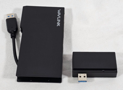 Mini 2K@50Hz USB Hub HDMI USB VGA Dual Monitor Docking Station Detachable Card R
