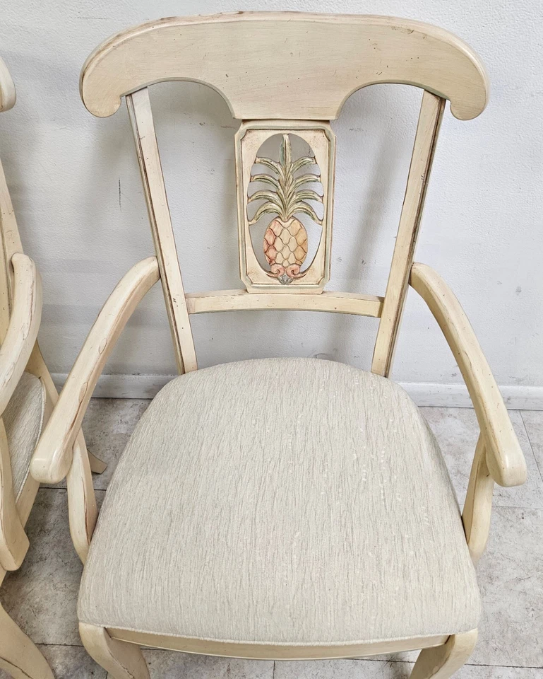 2 кресла Ethan Allen Legacy Caribbean Hospitality для столовой с ананасом A - Изображение 4 из 4