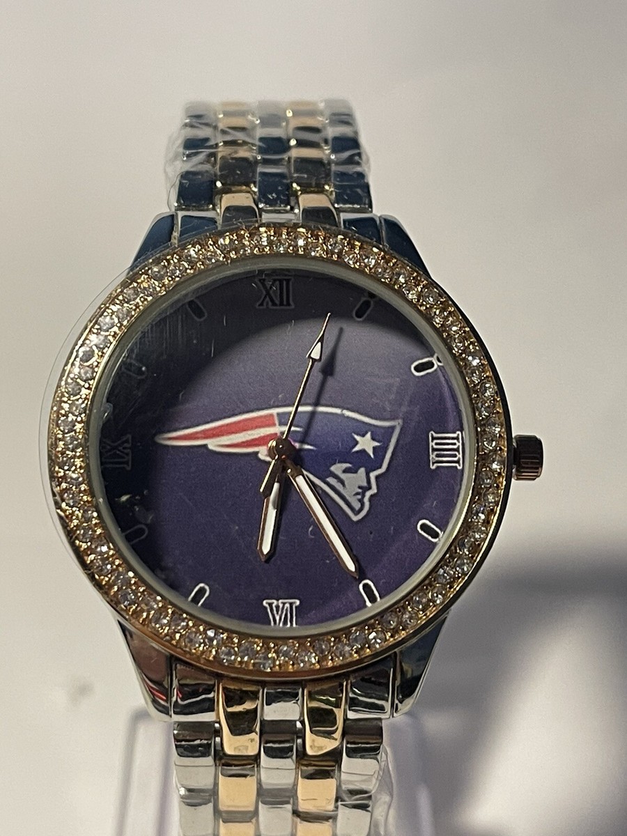 New England Patriots NFL Womens Luxury TWO-TONED Watch-(RARE) NEW