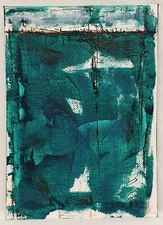 No.490 Mini Original Abstract Modern Minimal Urban Painting By K.A.Davis 