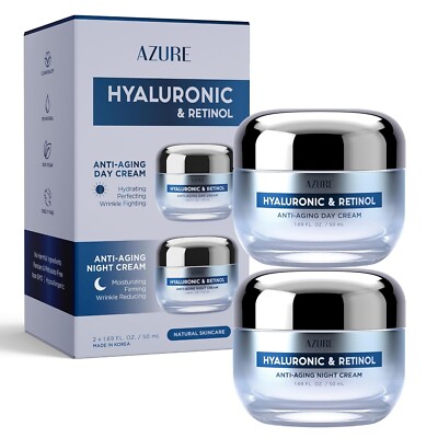 AZURE Hyaluronic Acid & Retinol Day/Night Cream Value Set