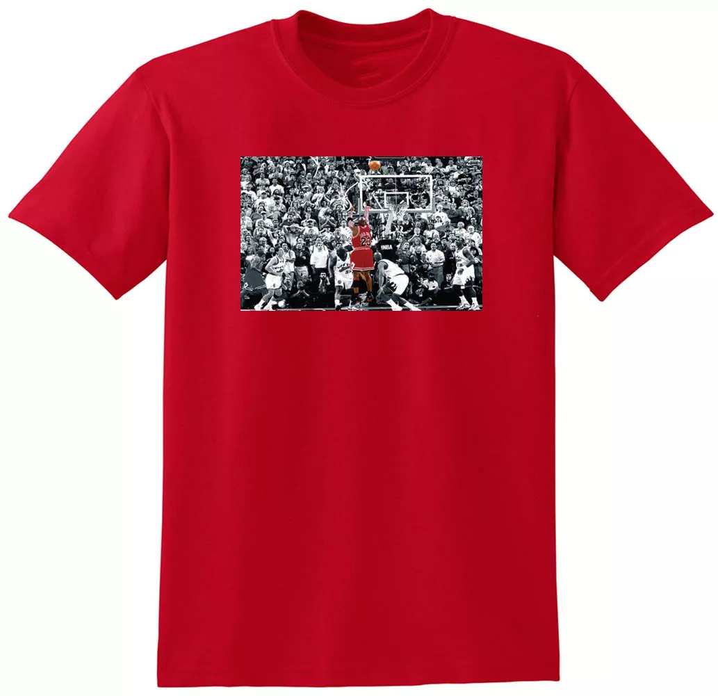 Michael jordan last shot t shirt cheap