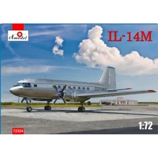 Amodel 72324 Plastic model airplane kit Scale 1:72 Ilyushin IL-14M kit modelling