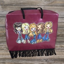 2002 Purple BRATZ Doll Clothing Zip Travel Bag Carrying Case W/ Fringe CASE ONLY
