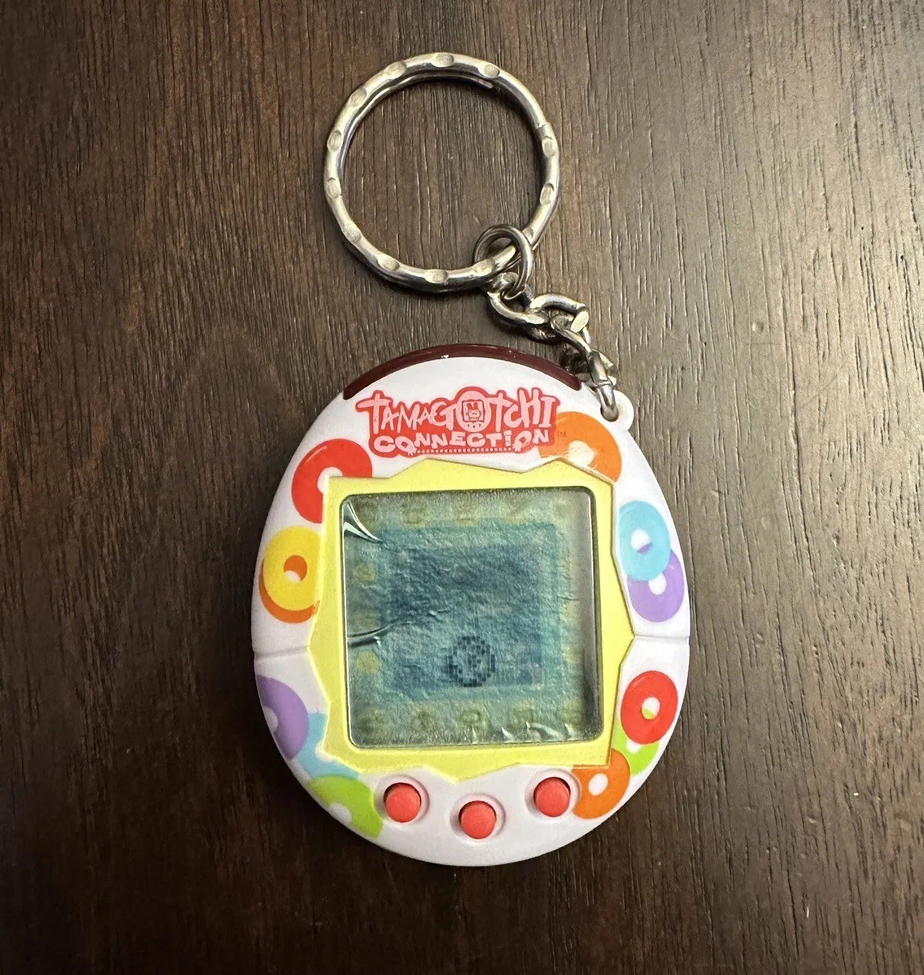 Tamagotchi Connection V2 2004 White With Colorful Donut Shapes Tested ...