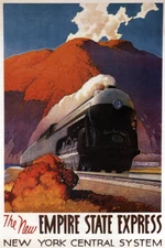 The New Empire State Express Railway Vintage Wall Art Home Decor - POSTER 20x30