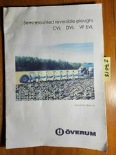 Overum CVL DVL VF EVL Semi-Mounted Reversible Plow Instruction Operator Manual 