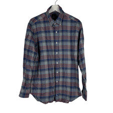 TailorByrd Men's Cranberry Plaid Long Sleeve Shirt size XL