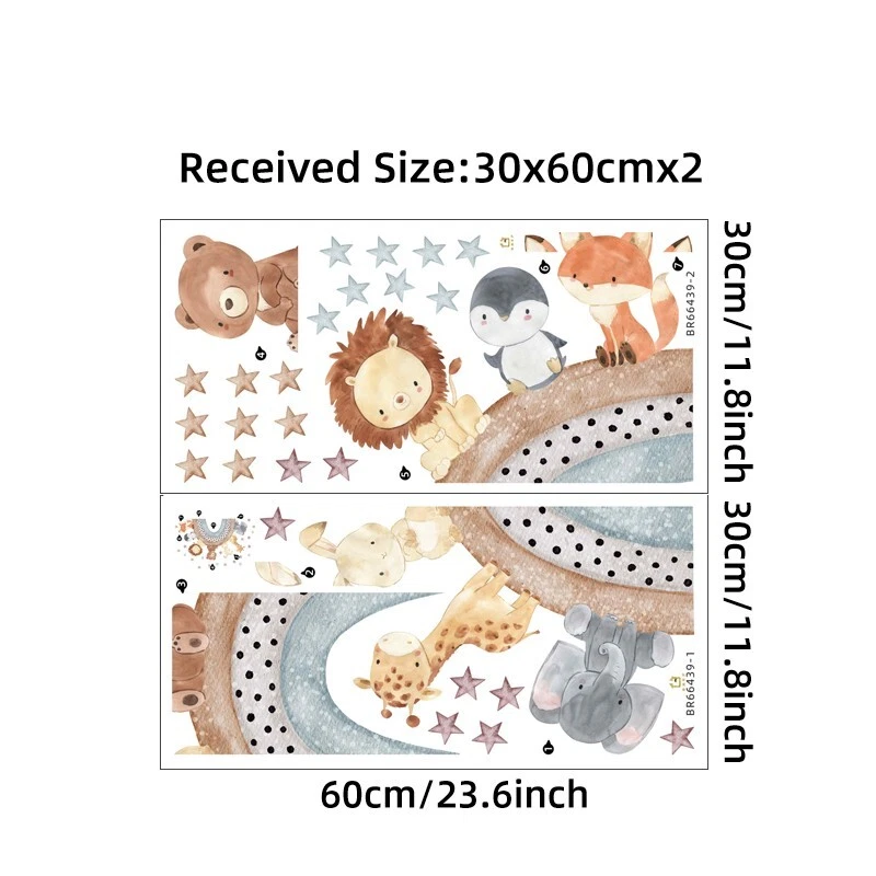 Animal waterproof Wall Sticker Vinyl Decal Decor Removable nursery Kids Art Baby - Image 4 of 4