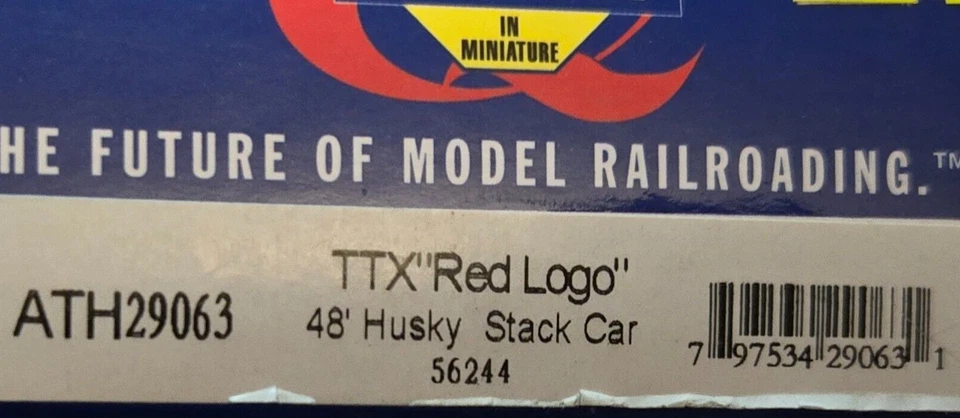 Athearn HO 48' Husky Stack Well, DTTX #56244 contenedor coche Foto 2 de 2