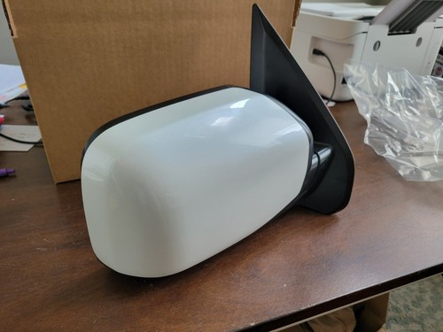 NEW WHITE PEARL Mirror fits HONDA PILOT 11-15 Passengers Side Power Door Heated - Picture 4 of 7
