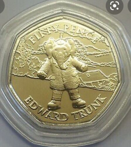 50p Coin - Edward Trunk - Isle of Man - Brilliant Uncirculated (2020)🆓p&p🇬🇧 - Afbeelding 1 van 5