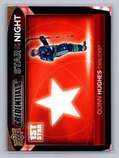 Quinn Hughes 2021-22 Upper Deck Credentials Star of the Night: First Star #1S-8