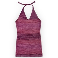 Handmade Knit Halter Mini Dress