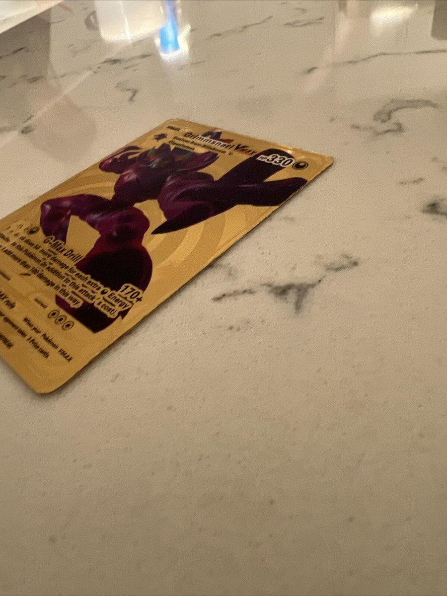 Pokemon Grimmsnarl VMAX Gold Foil Custom Card HP 330 Gigantamax 115/189