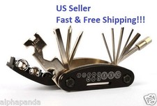 Portable Bike Cycling Repair Tool Set Kits 16 in 1 Multi-function Steel New