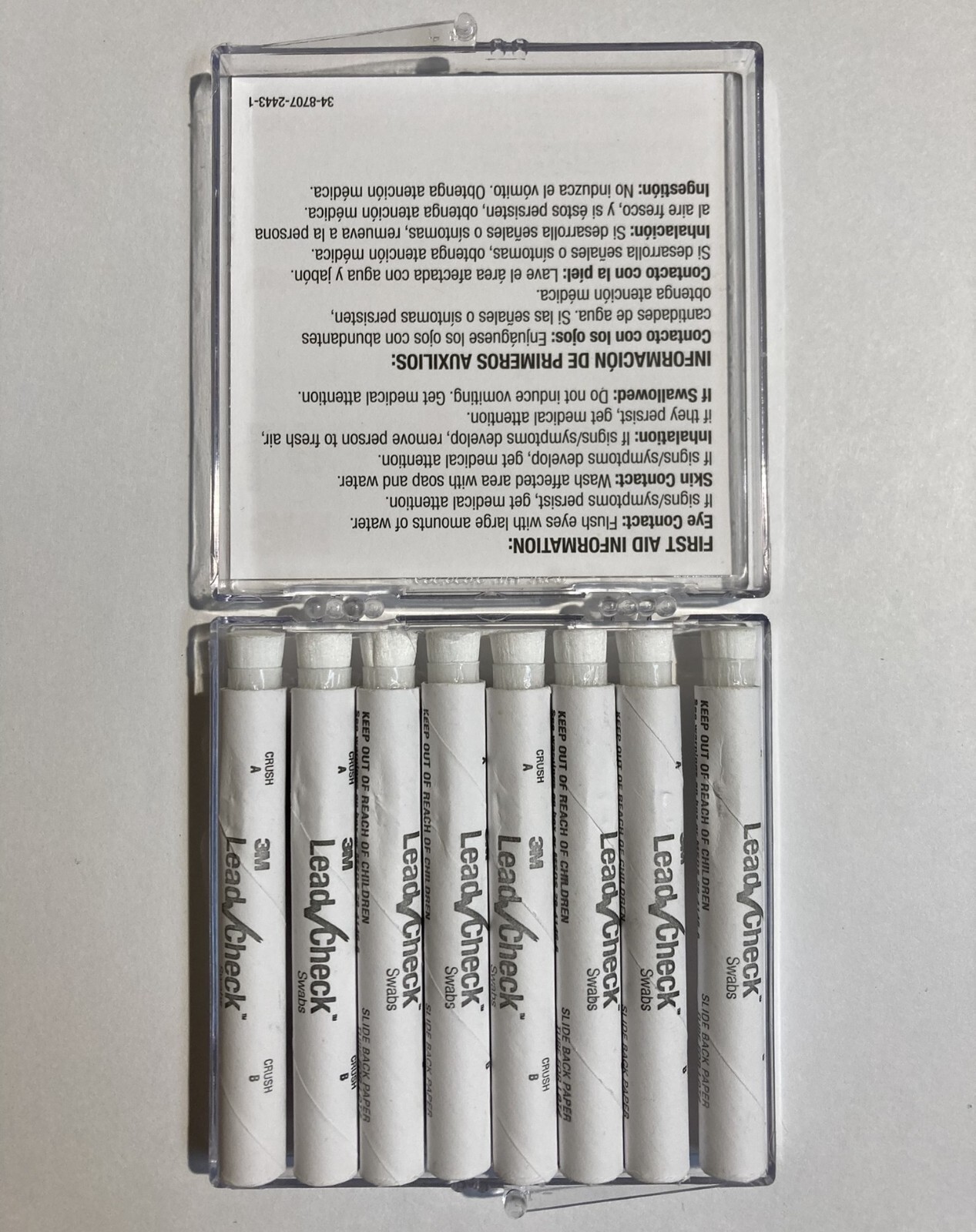 3M Lead Check Instant Lead Testing Swab Kits.  Box of 6 (48 Total). NEW