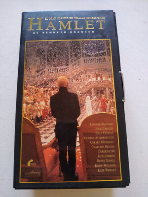Hamlet Kenneth Branagh 1997 Shakespeare - 2 X VHS Kassette Tape Pal Spanisch T2