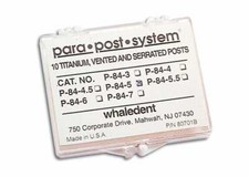 Coltene Whaledent P84-4.5 ParaPost Titanium Alloy Posts .040" Yellow 10/Pk