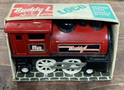 Vintage Buddy L Brute Loco -  Lokomotive Loco RR Vintage - Steel Toy