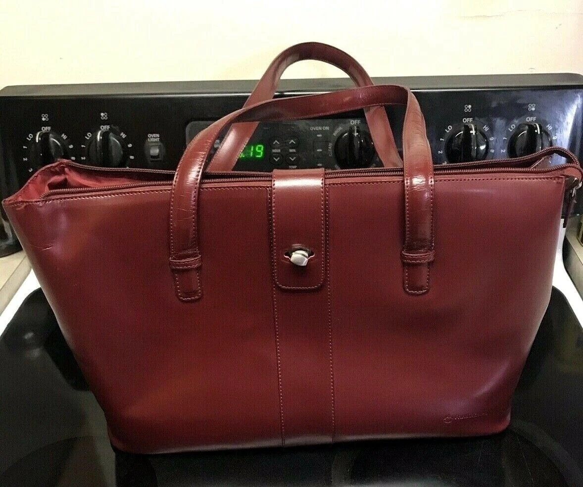 Franklin Covey Leather Briefcase Laptop Bag- Excellent!