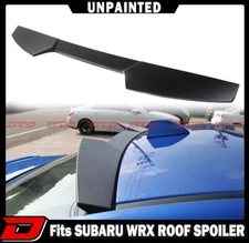 15-21 Fit For SUBARU WRX STI Sport Sedan 4DR Unpaint V High Kick Roof Spoiler
