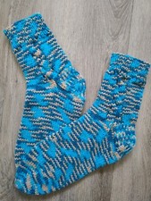 Hand Knitted Socks bed welly slipper lounge comfy wool  Socks size 4-5Uk